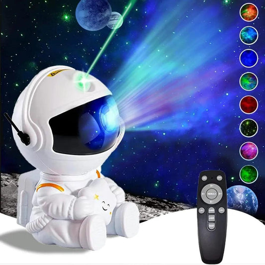 🌌Stjärnprojektor Sittande Astronaut Galax-Nattlampa - Belyser din Natt! - Pryltorpet.se